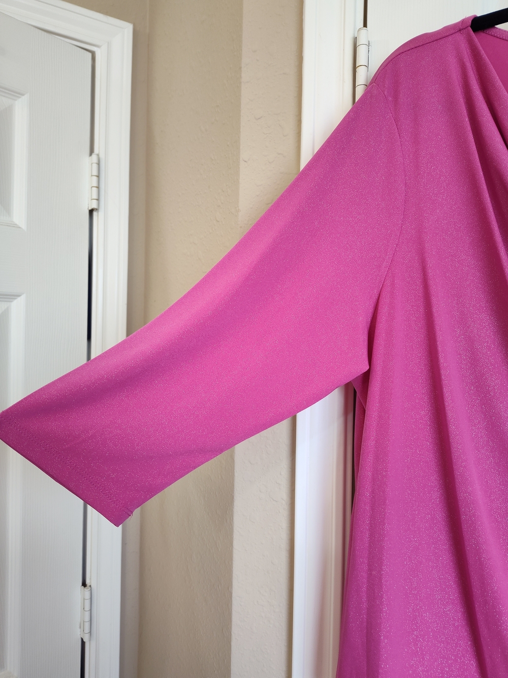 George Pink Drape Neck Top - Picture 4 of 5